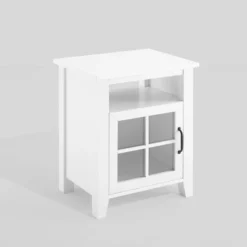 Transitional Classic Windowpane Storage Side Table - Saracina Home -Saracina Home Deals Store GUEST 4469cf83 cd93 4faf 9e56 10d6ff377ccb
