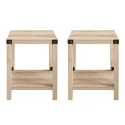 Set Of 2 Sophie Rustic Farmhouse X Frame Side Tables - Saracina Home -Saracina Home Deals Store GUEST 44f79b6e 19f0 4b8d a95b e597d82b26b9
