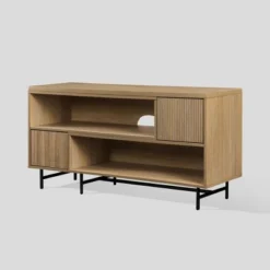 Modern Reeded Door Extendable TV Stand For TVs Up To 50" - Saracina Home -Saracina Home Deals Store GUEST 477dbe29 17b9 4045 b470 35d21aade85d