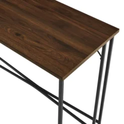 Maxwell Modern Glam Simple Y Leg Writing Desk Dark Walnut - Saracina Home -Saracina Home Deals Store GUEST 4858e0bf 490a 46dc a55e f2dc7d209800