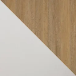 Modern 2 Door TV Stand For TVs Up To 65" Solid White/Coastal Oak/White - Saracina Home -Saracina Home Deals Store GUEST 486629d9 586f 484c 8677 69ab1b449b80