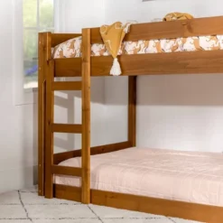 Twin Over Twin Indy Contemporary Solid Wood Bunk Bed - Saracina Home -Saracina Home Deals Store GUEST 4a0f4a9c a98f 4d78 b813 b4f75faf1c25