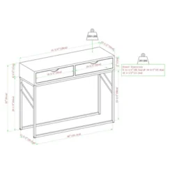 Faux Shagreen Modern 2 Drawer Entry Table - Saracina Home -Saracina Home Deals Store GUEST 4aa04f70 49b4 4cd7 b888 323ed46f204a