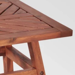 Slatted Chevron Acacia Wood Patio Side Table - Saracina Home -Saracina Home Deals Store GUEST 4bc9e6d6 5f53 42ae 8b30 0af6b9caad9e