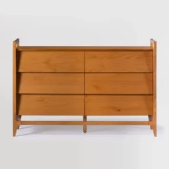 Mid-Century Modern Solid Wood Paneled 6 Drawer Dresser - Saracina Home 24 Mid-Century Modern Solid Wood Paneled 6 Drawer Dresser - Saracina Home -Saracina Home Deals Store GUEST 4c28a463 5c78 467e 8d4d b4df70cd00b9