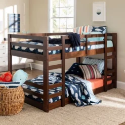 Twin Over Twin Indy Solid Wood Low Bunk Bed - Saracina Home -Saracina Home Deals Store GUEST 4c4e96bd d483 4ae0 a8be fd0586b37fad