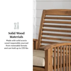 2pk Acacia Wood Patio Chairs With Cushions - Saracina Home 16 2pk Acacia Wood Patio Chairs With Cushions - Saracina Home -Saracina Home Deals Store GUEST 4d7dfc00 8c10 41d6 abba af6ec69a3130