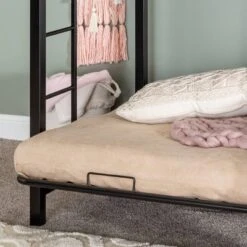 Twin Over Futon Analise Metal Bunk Bed Black - Saracina Home -Saracina Home Deals Store GUEST 4db845de 3eb4 4634 9541 19c0829da1dc