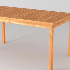 Acacia Wood Patio Simple Rectangle Dining Table - Saracina Home -Saracina Home Deals Store GUEST 4eb54ced 4563 442b 906d 334570edae50