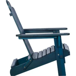 Genovia Transitional Acacia Wood Outdoor Adirondack Chair With Wine Holder - Saracina Home -Saracina Home Deals Store GUEST 582da842 404b 46f0 9201 99ee8062b399