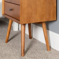 Greenberg 2 Drawer Mid-Century Modern Solid Wood Nightstand - Saracina Home -Saracina Home Deals Store GUEST 589d96d2 ab96 4bdd 9d8b 9418def6d979