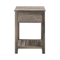 June Rustic Transitional Square Nightstand With Lower Shelf - Saracina Home -Saracina Home Deals Store GUEST 58d46603 9289 4d8b bba2 c2a3030f9be6