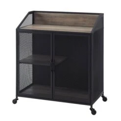 Urban Industrial Metal Mesh Bar Cart With Wheels - Saracina Home 15 Urban Industrial Metal Mesh Bar Cart With Wheels - Saracina Home -Saracina Home Deals Store GUEST 59a24ed4 da17 4087 8cad 6500ce3bd7b6