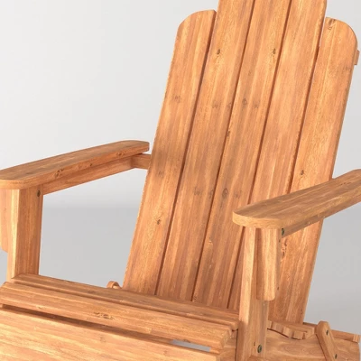 Genovia Transitional Acacia Wood Outdoor Adirondack Chair - Saracina Home 12 Genovia Transitional Acacia Wood Outdoor Adirondack Chair - Saracina Home - Image 12