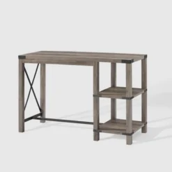 Rustic Farmhouse Metal X Kitchen Island With Shelves - Saracina Home -Saracina Home Deals Store GUEST 5c4fce01 cb24 479d a5a3 4731253a8b25