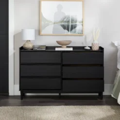 Mid-Century Modern Solid Wood 6 Drawer Double Dresser - Saracina Home 24 Mid-Century Modern Solid Wood 6 Drawer Double Dresser - Saracina Home -Saracina Home Deals Store GUEST 6055ff97 4649 4b8d 9ad4 41a92d811076