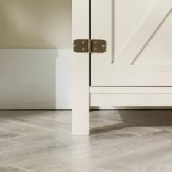 Clarabelle Rustic Industrial Barn Door TV Stand For TVs Up To 50" - Saracina Home -Saracina Home Deals Store GUEST 60d52128 a4b6 42a1 877e afd0959f2ee9