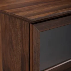 Modern Wood And Glass Door Console TV Stand For TVs Up To 65" - Saracina Home 12 Modern Wood And Glass Door Console TV Stand For TVs Up To 65" - Saracina Home -Saracina Home Deals Store GUEST 6204f7b3 992e 4f82 a943 9efb977bf63a