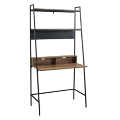 36" Writing Desk With Open Storage Ladder Bookshelf - Saracina Home -Saracina Home Deals Store GUEST 62238f92 a3f2 4932 b53f 1b8c4ab359c8