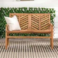 Slatted Chevron Acacia Wood Patio Loveseat – Saracina Home 21 Slatted Chevron Acacia Wood Patio Loveseat – Saracina Home -Saracina Home Deals Store GUEST 62bb32d1 2ebd 4f35 8aa4 4274d21838b7