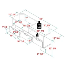 Cara Mid-Century Modern 3 Drawer Corner TV Stand For TVs Up To 58" - Saracina Home -Saracina Home Deals Store GUEST 63003f1f 44d7 4165 9d1a 122bd84a0d5d