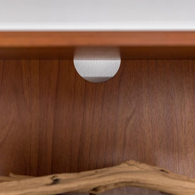 2 Door Mid-Century Modern Wood Storage TV Stand For TVs Up To 65" - Saracina Home 6 2 Door Mid-Century Modern Wood Storage TV Stand For TVs Up To 65" - Saracina Home - Image 6