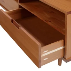 Cara 3 Drawer Mid-Century Modern 3 Drawer TV Stand For TVs Up To 80" - Saracina Home -Saracina Home Deals Store GUEST 662f7e9b be57 410f af45 916eec0005e7