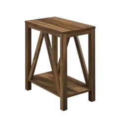 Taylen A Frame Farmhouse Open Storage Side Table - Saracina Home -Saracina Home Deals Store GUEST 66db052e a2e0 4050 96f6 499d622071f8