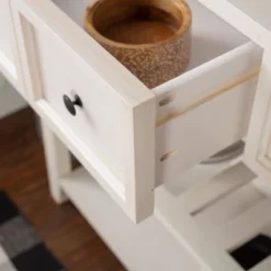 48" Farmhouse Solid Wood 2 Drawer Buffet White - Saracina Home -Saracina Home Deals Store GUEST 674b092e 3435 4204 b7cf 49f755d818b1