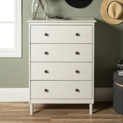 Stiva Classic Mid-Century Modern Vertical 4 Drawer Dresser - Saracina Home 13 Stiva Classic Mid-Century Modern Vertical 4 Drawer Dresser - Saracina Home -Saracina Home Deals Store GUEST 68d4ecb8 3e27 43b1 b59e edd78e340610