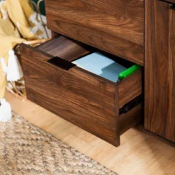 Rockwell Modern Storage TV Stand For TVs Up To 43" Brown - Saracina Home -Saracina Home Deals Store GUEST 69ed2600 0bdb 4b65 aea0 88fe5388620c