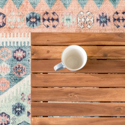 Outdoor Acacia Wood Slatted Coffee Table - Saracina Home 8 Outdoor Acacia Wood Slatted Coffee Table - Saracina Home - Image 8