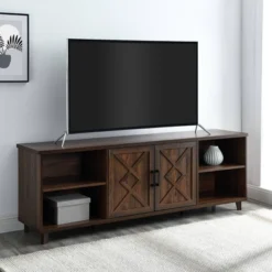 Whitton Modern Transitional Geometric 2 Door TV Stand For TVs Up To 80" - Saracina Home -Saracina Home Deals Store GUEST 6d58e79b 2c87 4a80 8dc9 d8c05956e8b7