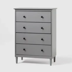 Stiva Classic Mid-Century Modern Vertical 4 Drawer Dresser Gray - Saracina Home -Saracina Home Deals Store GUEST 7191f56d c0ac 4f0c ba2b af58c2793af7