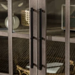 Avalene Modern Farmhouse 4 Door Glass Window Pane TV Stand For TVs Up To 65" - Saracina Home -Saracina Home Deals Store GUEST 71a72b5b cad6 4b7c 9000 29ddb499d020