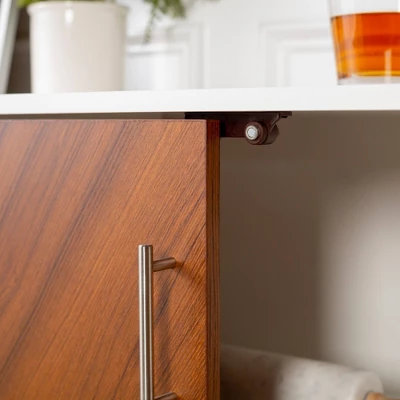 Angelo Modern Bookmatch 4 Door Sideboard - Saracina Home 10 Angelo Modern Bookmatch 4 Door Sideboard - Saracina Home - Image 10