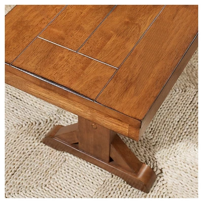 60" Trestle Leg Wood Dining Kitchen Bench - Saracina Home 2 60" Trestle Leg Wood Dining Kitchen Bench - Saracina Home - Image 2