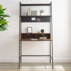 36" Writing Desk With Open Storage Ladder Bookshelf - Saracina Home -Saracina Home Deals Store GUEST 746187fb a638 4f3a ae20 f3b4f74d4176