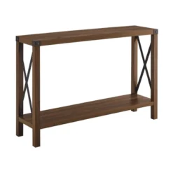 Sophie Rustic Industrial X Frame Entry Table - Saracina Home -Saracina Home Deals Store GUEST 769a81ac 9145 453b 9993 f274c3bd154a