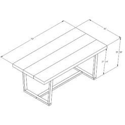 72" Modern Farmhouse Solid Wood Distressed Plank Top Dining Table - Saracina Home -Saracina Home Deals Store GUEST 771a4c0c 29dd 4c84 ae48 88970e06f0cd