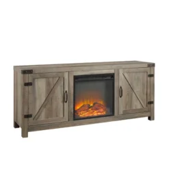 Clarabelle Double Door Farmhouse Electric Fireplace TV Stand For TVs Up To 65" - Saracina Home -Saracina Home Deals Store GUEST 78f1b4e2 a634 4018 a43d bb7271583cff