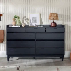 Mid-Century Modern Solid Wood 9 Drawer Horizontal Dresser - Saracina Home 15 Mid-Century Modern Solid Wood 9 Drawer Horizontal Dresser - Saracina Home -Saracina Home Deals Store GUEST 7a24835f 4cfa 4639 a0fe 1dde2e770190