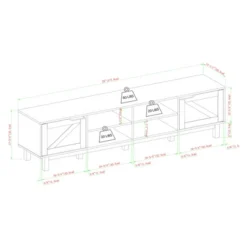Modern Rustic 2 Door Storage TV Stand For TVs Up To 80" - Saracina Home 19 Modern Rustic 2 Door Storage TV Stand For TVs Up To 80" - Saracina Home -Saracina Home Deals Store GUEST 7b1619fe 8c66 46fe a10f a9d3ba31b400