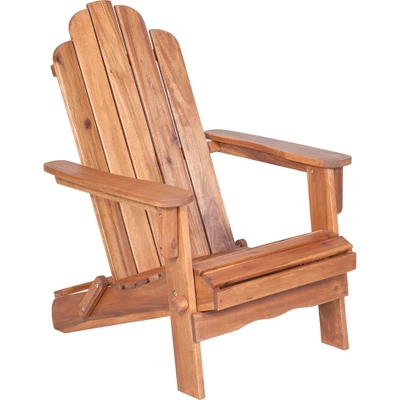 Genovia Transitional Acacia Wood Outdoor Adirondack Chair - Saracina Home 13 Genovia Transitional Acacia Wood Outdoor Adirondack Chair - Saracina Home - Image 13