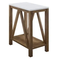 Taylen A Frame Farmhouse Open Storage Side Table - Saracina Home -Saracina Home Deals Store GUEST 8a56e050 18a3 4e19 8714 e5ed52064b38