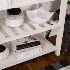 48" Farmhouse Solid Wood 2 Drawer Buffet White - Saracina Home -Saracina Home Deals Store GUEST 8c4baee3 ef46 4d60 ac05 142675e3d3e9