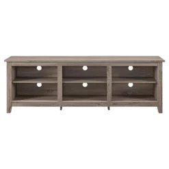 Transitional 6 Cubby Wood Open Storage Wood TV Stand For TVs Up To 80"- Saracina Home -Saracina Home Deals Store GUEST 8dce3bb7 2788 4970 a5b6 b99a90dd62ca