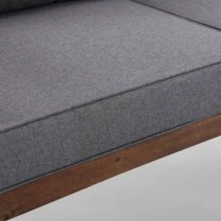 Saybrook Modern Metal And Wood Patio Loveseat - Gray/Dark Brown - Saracina Home 17 Saybrook Modern Metal And Wood Patio Loveseat - Gray/Dark Brown - Saracina Home -Saracina Home Deals Store GUEST 8ebe81a5 449a 4cda b83f 3d9bc9da3073