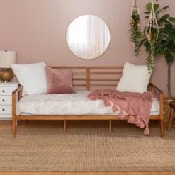 New Release 23 Mid Century Modern Solid Wood Spindle Daybed - Saracina Home