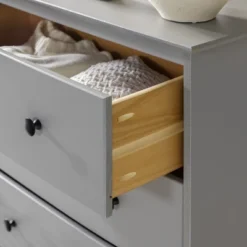 Stiva Classic Mid-Century Modern Vertical 4 Drawer Dresser Gray - Saracina Home -Saracina Home Deals Store GUEST 945f99b7 1d31 4192 b9a7 95398042a0e2